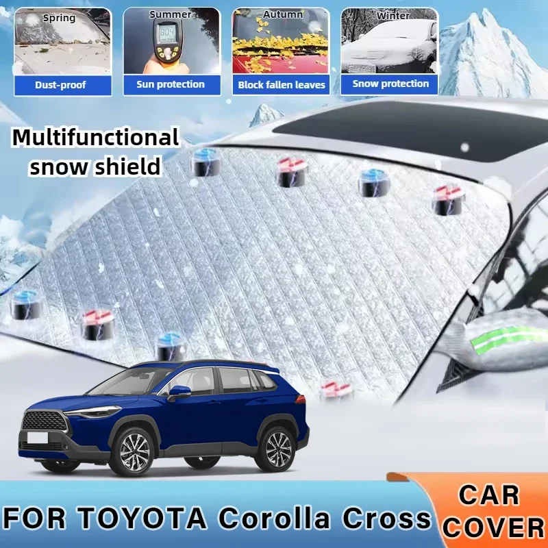 

Thickened Car Now Sunshade Windshield Cover With 5/9 Magnets UV Protection Anti Snow Sunlight For TOYOTA Corolla Cross