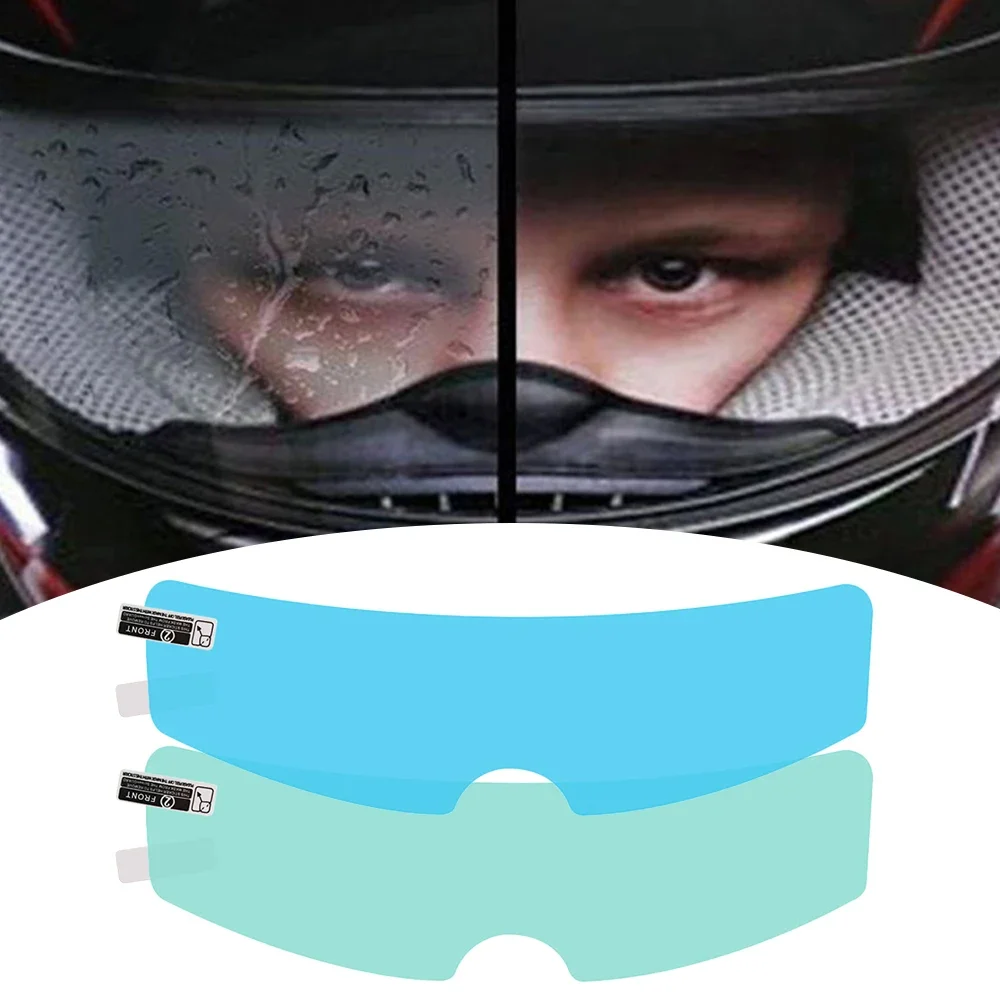 1X Universal Motorcycle Helmet Car Glass Anti-fog Film Rainproof Durable Nano Coating Sticker Vehicle Accessories View Clearness