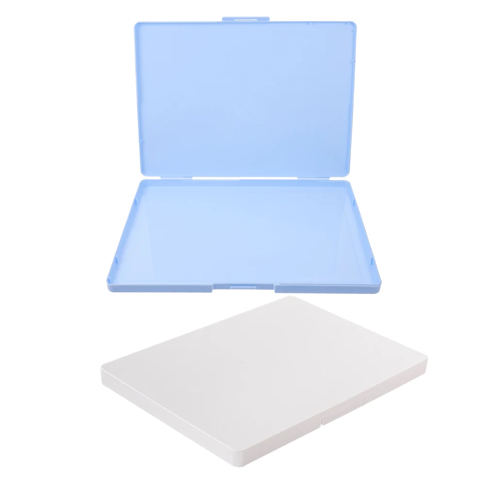 2pcs File Storage Box Document Certificate Card Coin Holder Plastic Office Home Stationery ganizer Photo Case Boxes