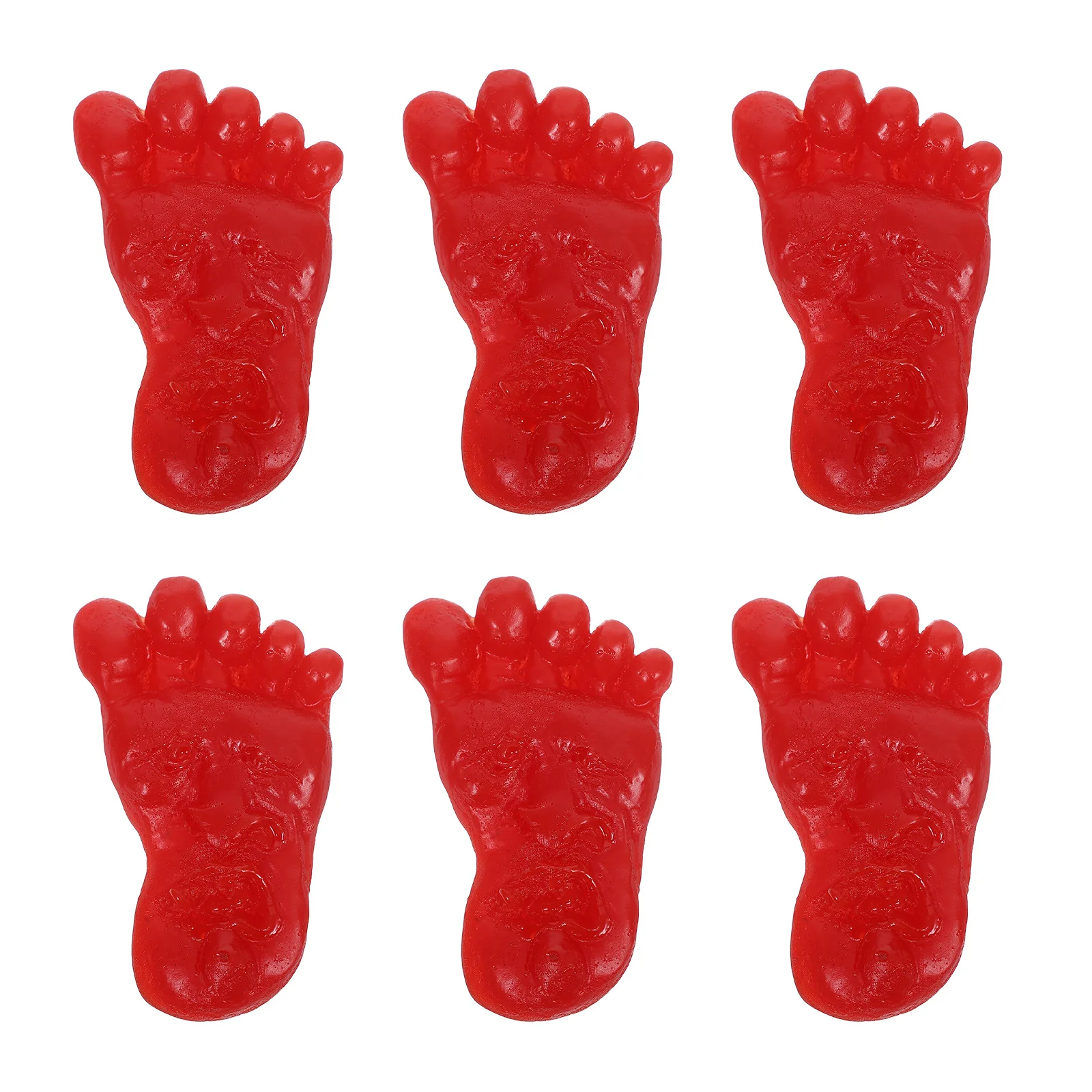 

6Pcs Lifelike Fake Foot Prank Props Halloween Indoor Decor Scary Body Part Accessories for Party Haunted Carnival Theme