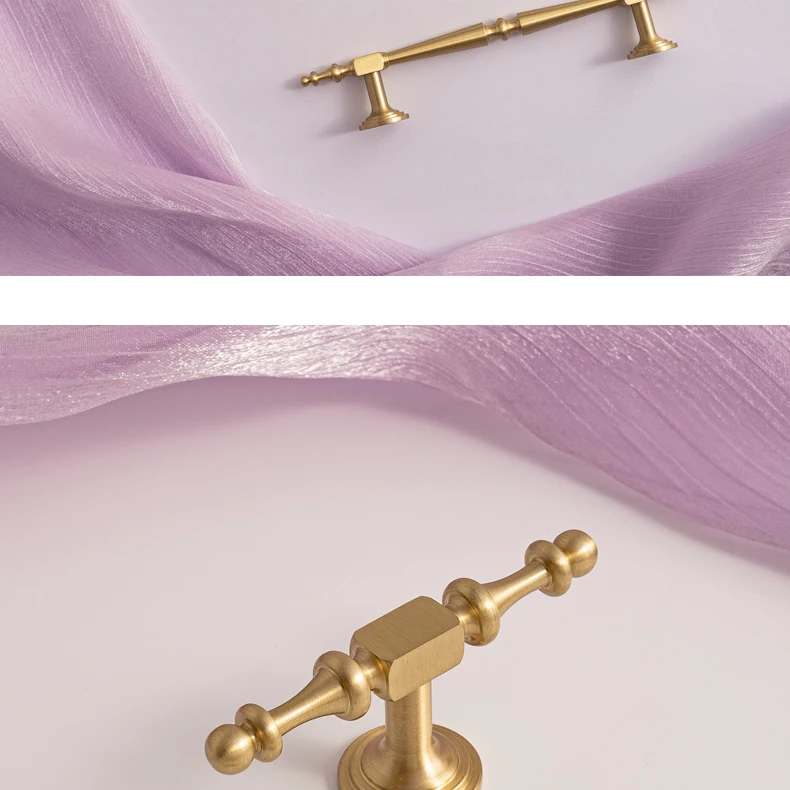 Brushed brass European cabinet handle product image 6