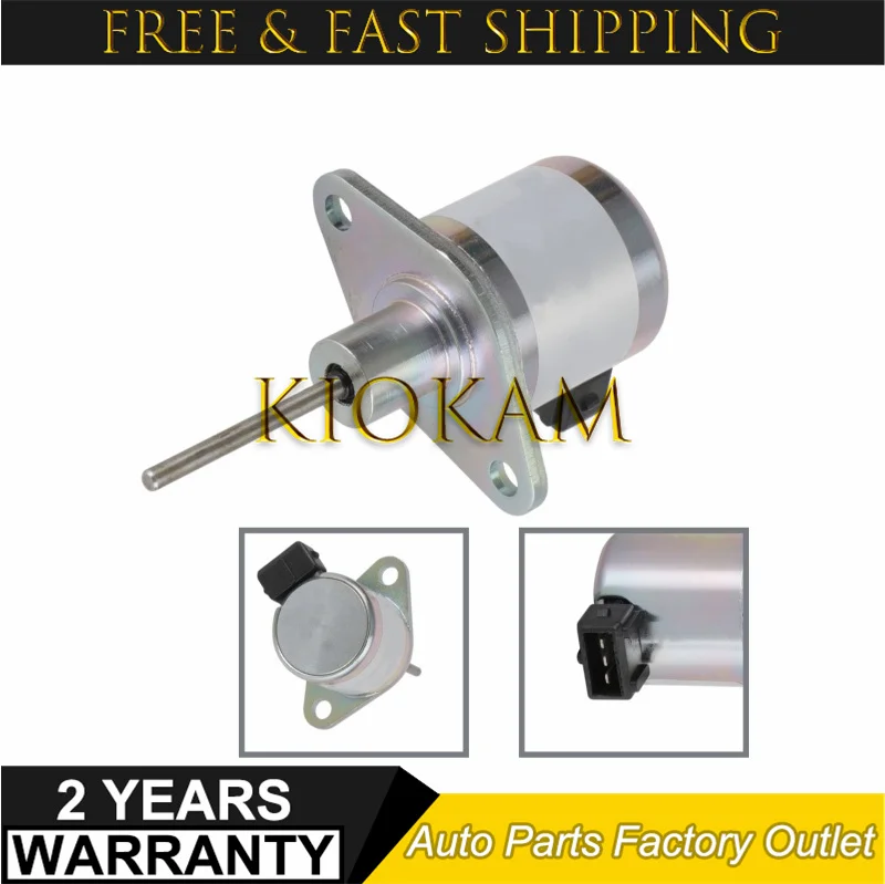 New Engine Electrical Stop Solenoid Valve E6820-60011 E6850-60012 17208-60010 for Kioti Tractor DK35 DK40 DK45 DK50 DK55 DS3510