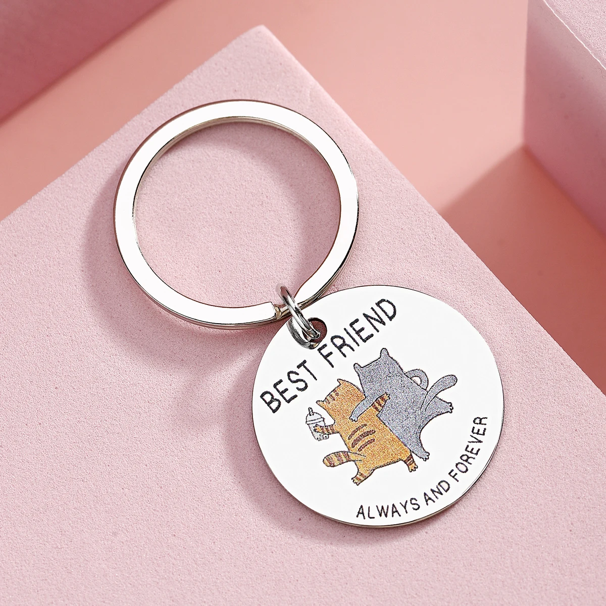 Best Friend Keychain Women's Friendship Gift Keychain Long Distance Best Friend Keychain Gift Anniversary Birthday Wedding Gift