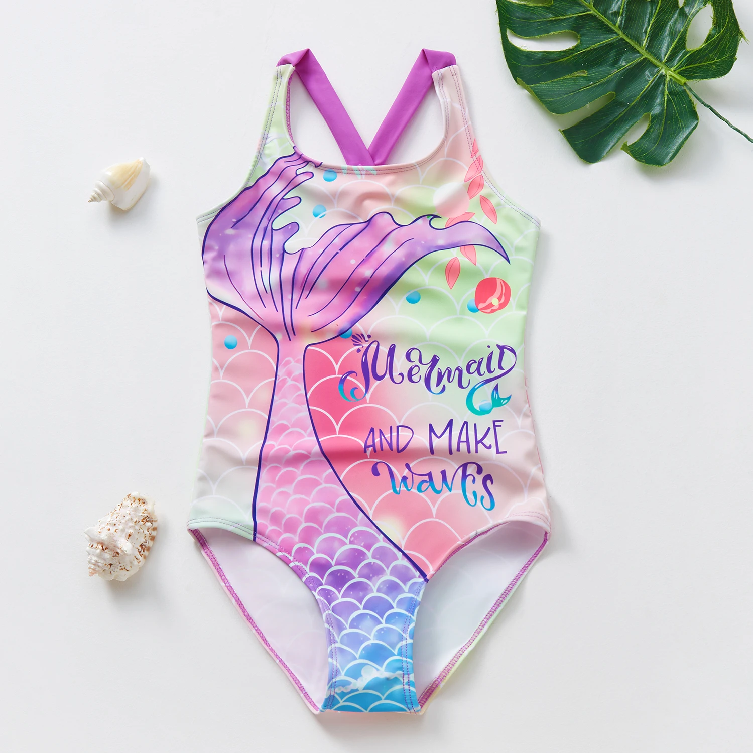 New Arrival 3~9Y Girls Swimsuit one piece Girls swimwear Children cartoon swimwear Kid Girls Swimming outfit Beach wear