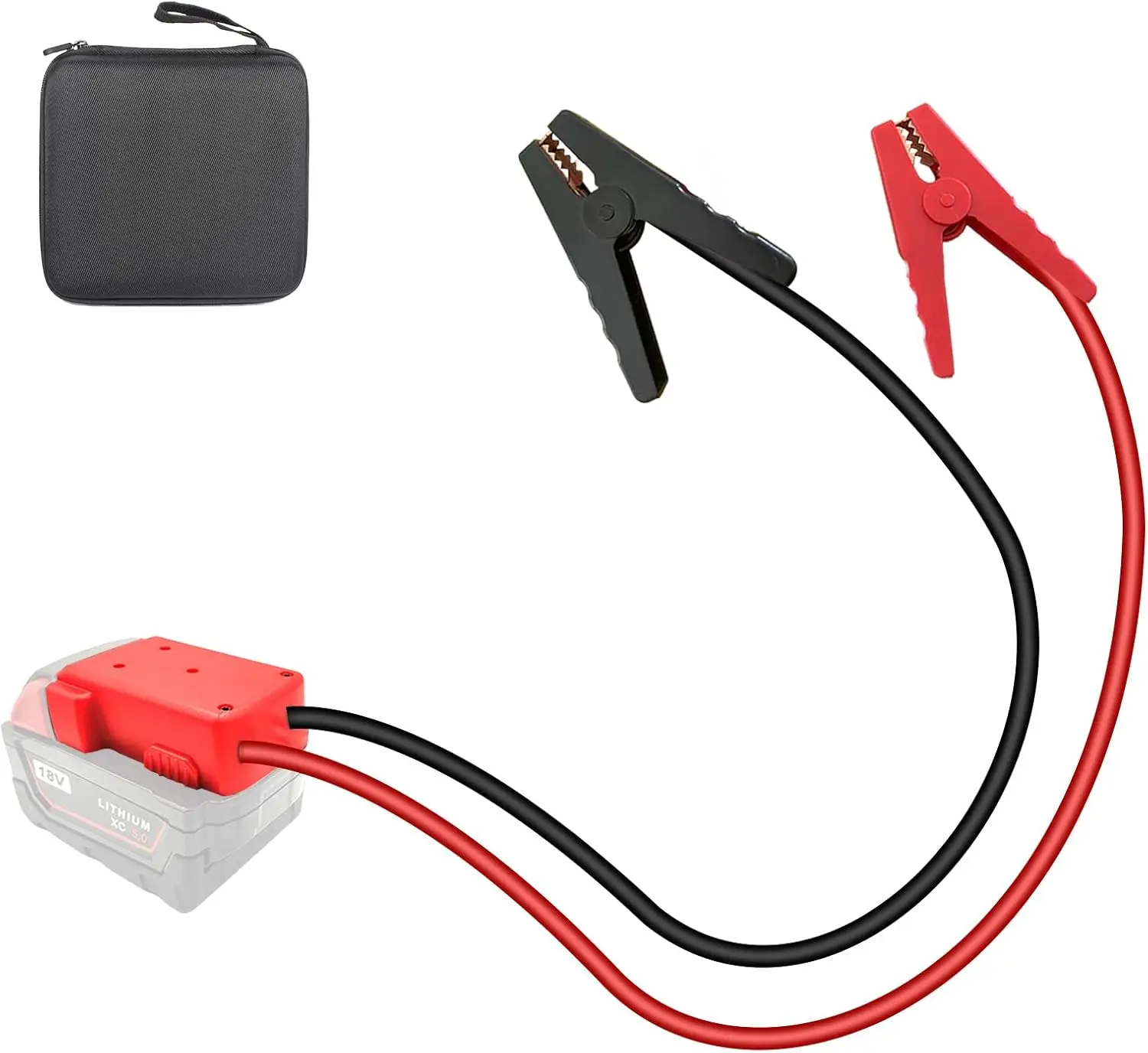 

Перемычки стартера с аккумулятором M18, 18 В, 2,0 фута, 8AWG, с адаптером