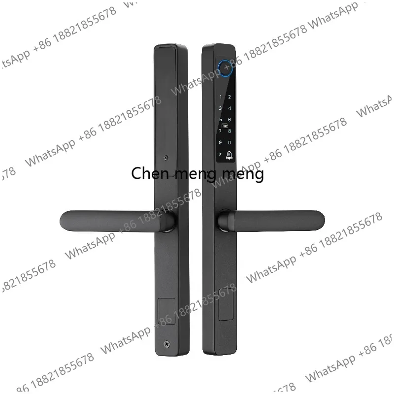 IP65 Waterproof Smart Fingerprint Password Card Door Lock Zinc Alloy For Outdoor Pull Push Sliding Door