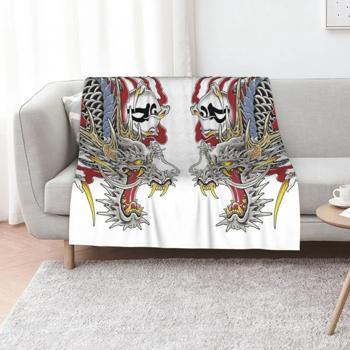 Kiryu Kazuma Dragon Tattoo Yakuza Throw Blanket Baby blankets and throws Decorative Beds Decorative Sofa Retros Blankets