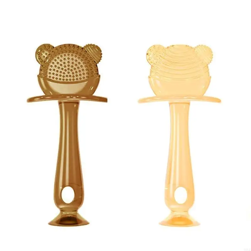 

Baby Nursing Teething Toy Bear Teething Silicone Baby Teether Teething PainRelief Toy for Toddler Infant Newborn