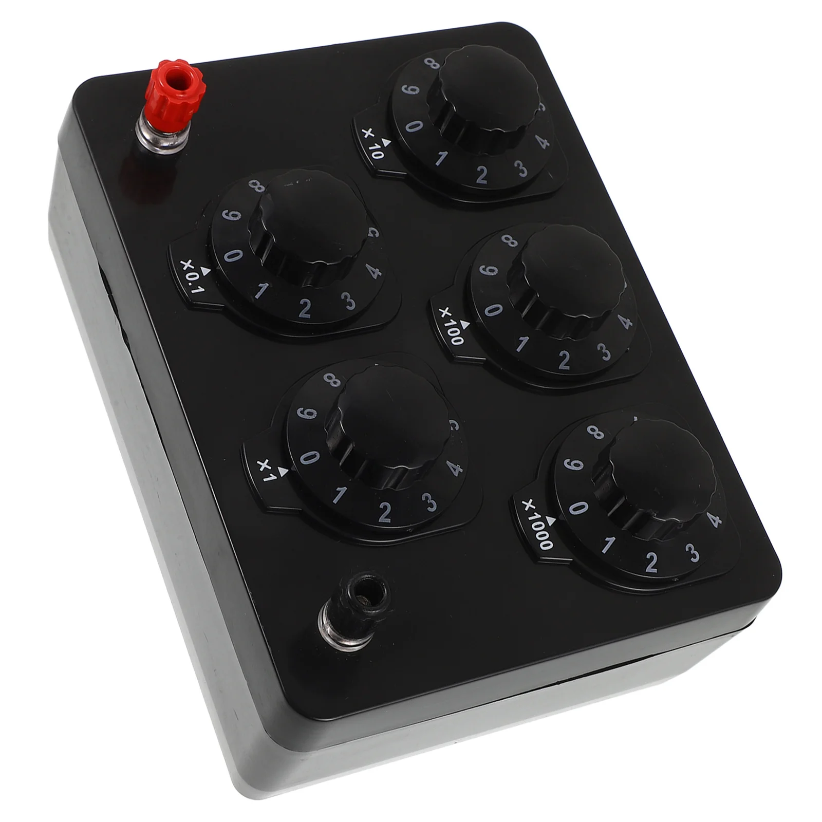 Resistance Box Adjustable Physical Electrical Experiment Resistance Box 0-9999 Ohm Laboratory Equipment Physical Tool