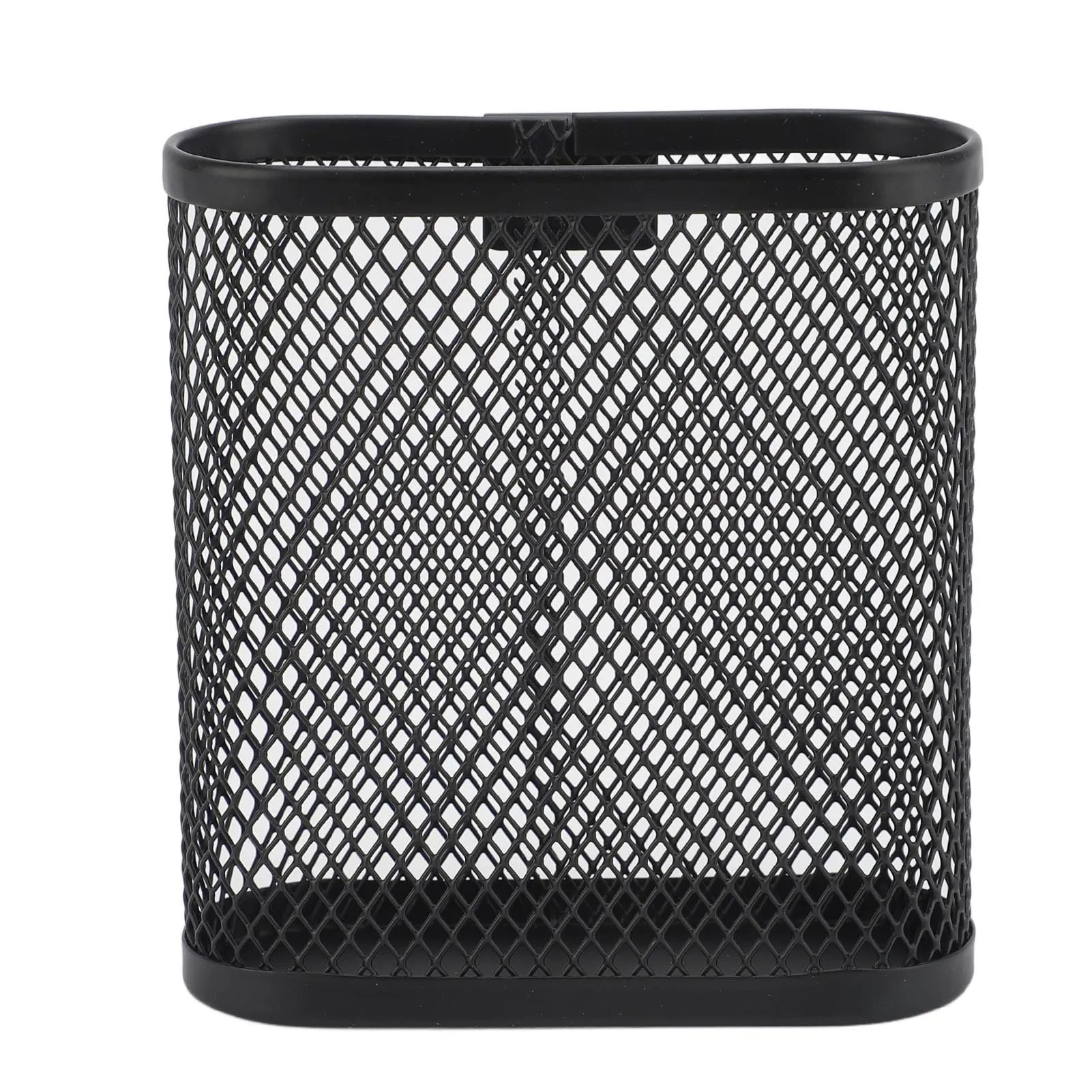 Wandgemonteerde pennenhouder Ruimtebesparend metalen bureauderek Mesh potlood Marker Organizer met haak voor thuis studeerkamer School