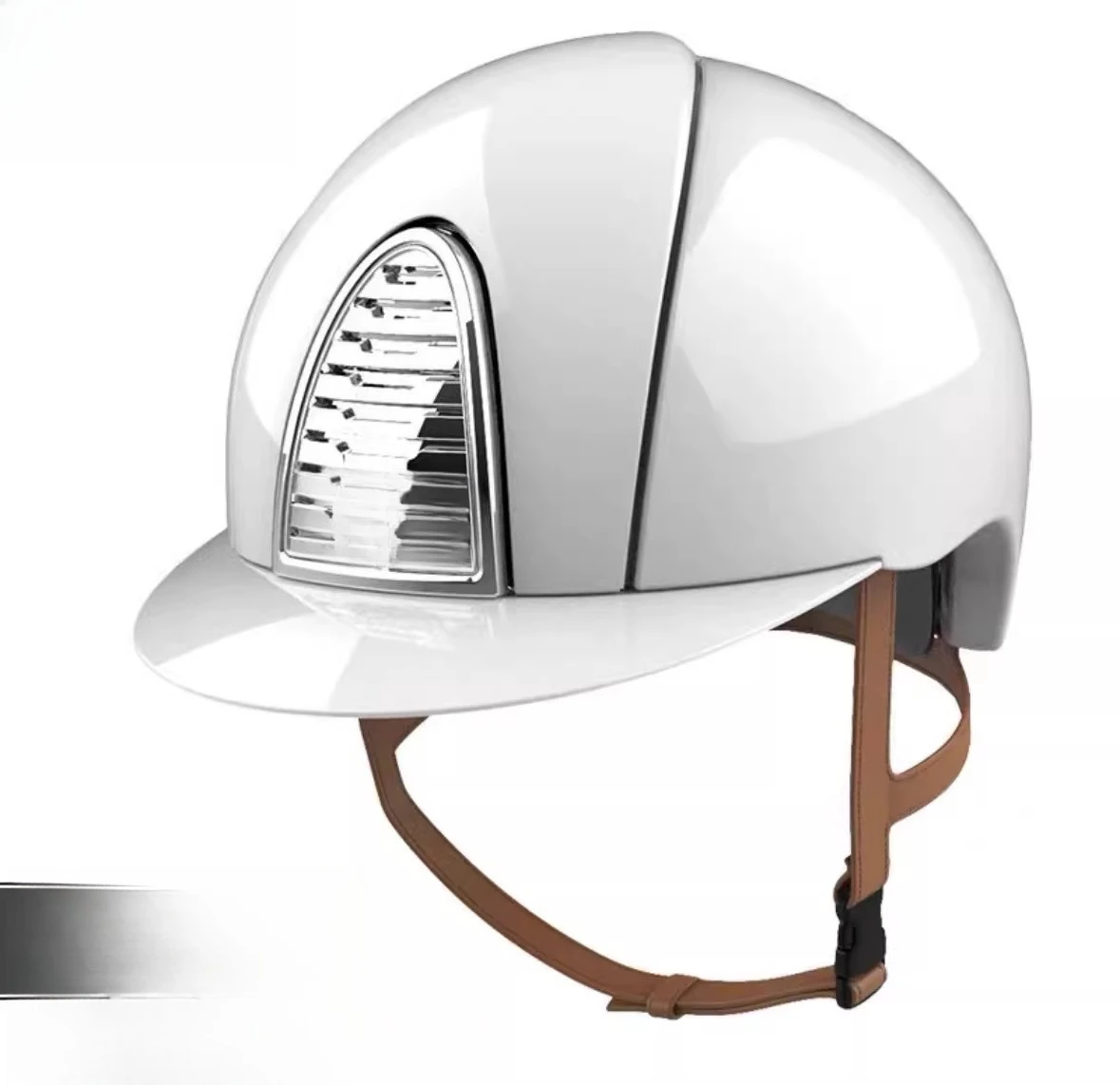 Imported bright white frame white knight, helmet riding helmet men and women