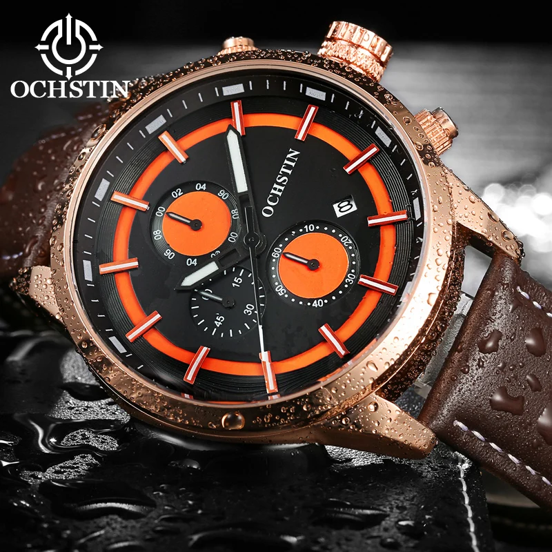 ochstin hot model 2024 sport trend wind legend series multifunction quartz movement waterproof watch men's quartz watch