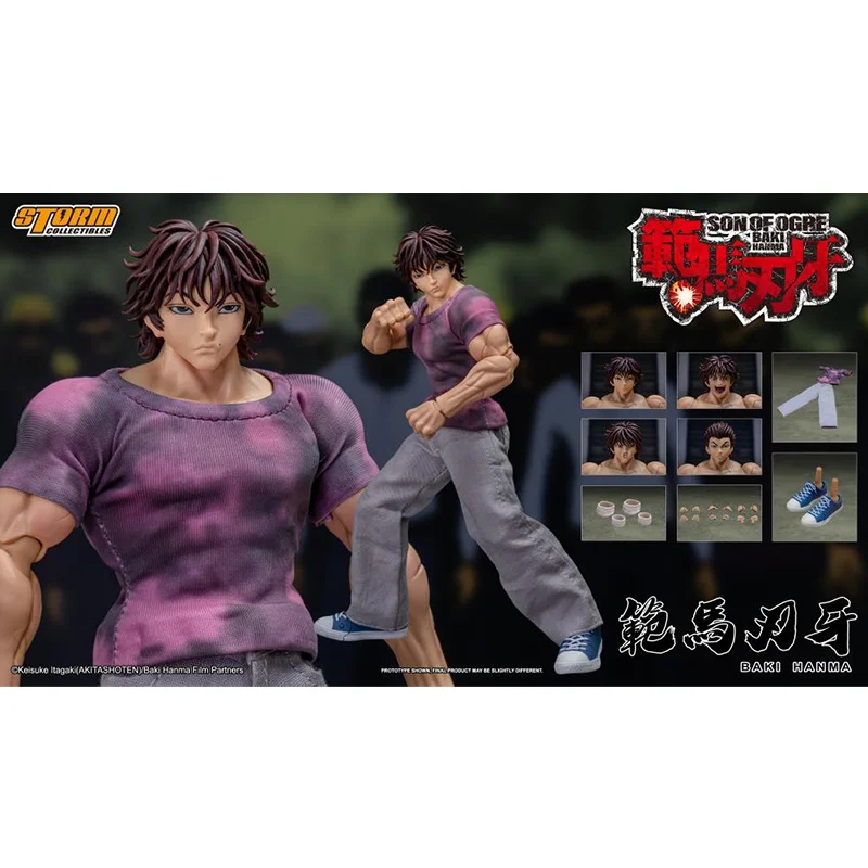 100 % Original Storm Toys Baki Hanma Son of Ogre Baki Hanma BBTS Exklusives Maßstab 1:12, auf Lager, Anime-Actionfiguren, Modellspielzeug