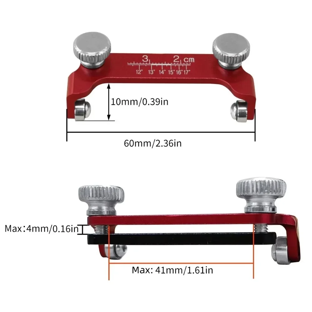 Fixed Angle Chisel Sharpener Small Honing Guide Sharpening Holder Chisels and Planes Aluminum Manual Grinding Chisel Woodworking