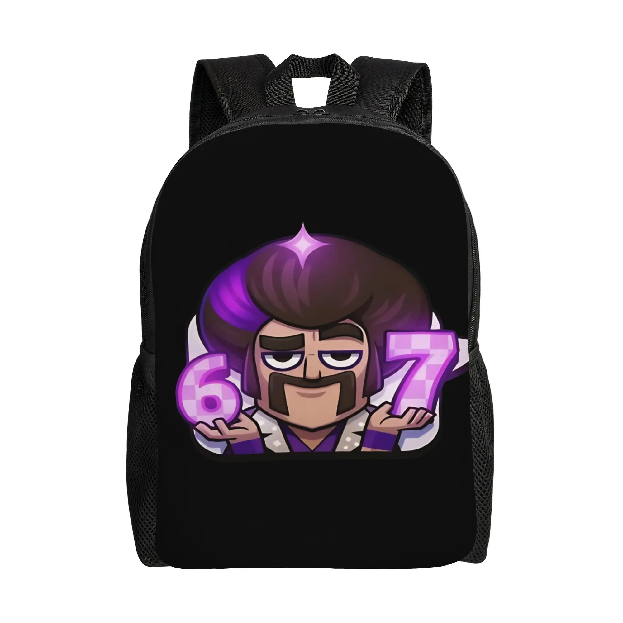 

Рюкзак 67 Wizard Emote Clashes Royaleds для мужчин и женщин, стильный рюкзак для старшей школы, походов, путешествий, повседневный рюкзак, сумка через плечо для колледжа, подарок