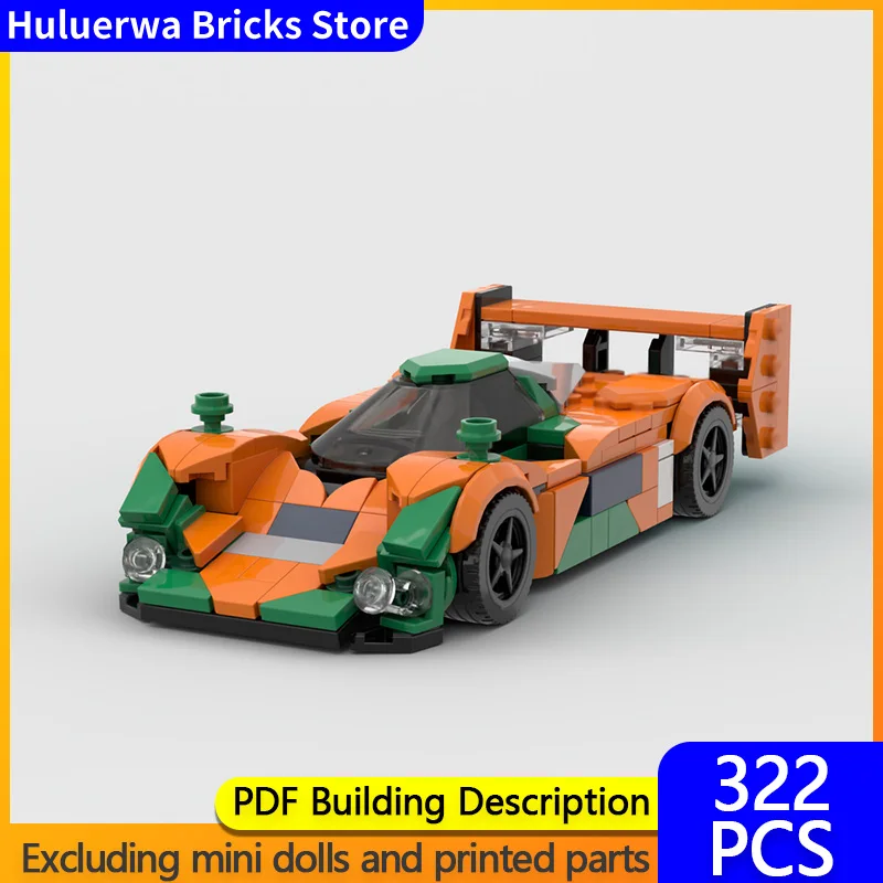 

Speed Hypercar Model MOC Building Bricks MXR-01 Top Tier Sports Car Modular Technology Gifts Holiday Assemble Children Toys Suit
