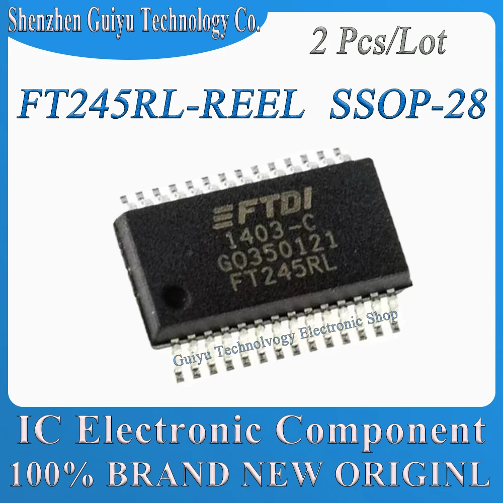 

2 Pcs/Lot FT245RL-REEL FT245RL-RE FT245RL FT245 SSOP-28 IC Chip