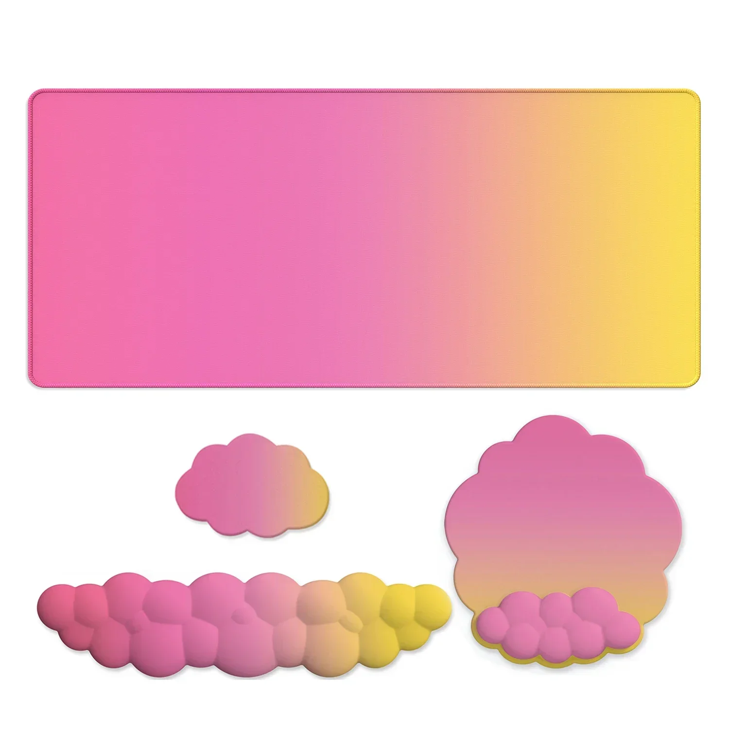 Подставка для запястья клавиатуры, коврик для мыши, поддержка запястья, набор клавиатуры с эргономичной противоскользящей основой из пены с эффектом памяти для домашнего офиса, ноутбука