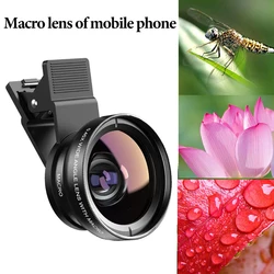 Mobile Phone 37MM 0.45X 49UV Super Wide-angle + Macro Lens For Mobile Camera For Phone Cell Phone Accessories Smartphone Support