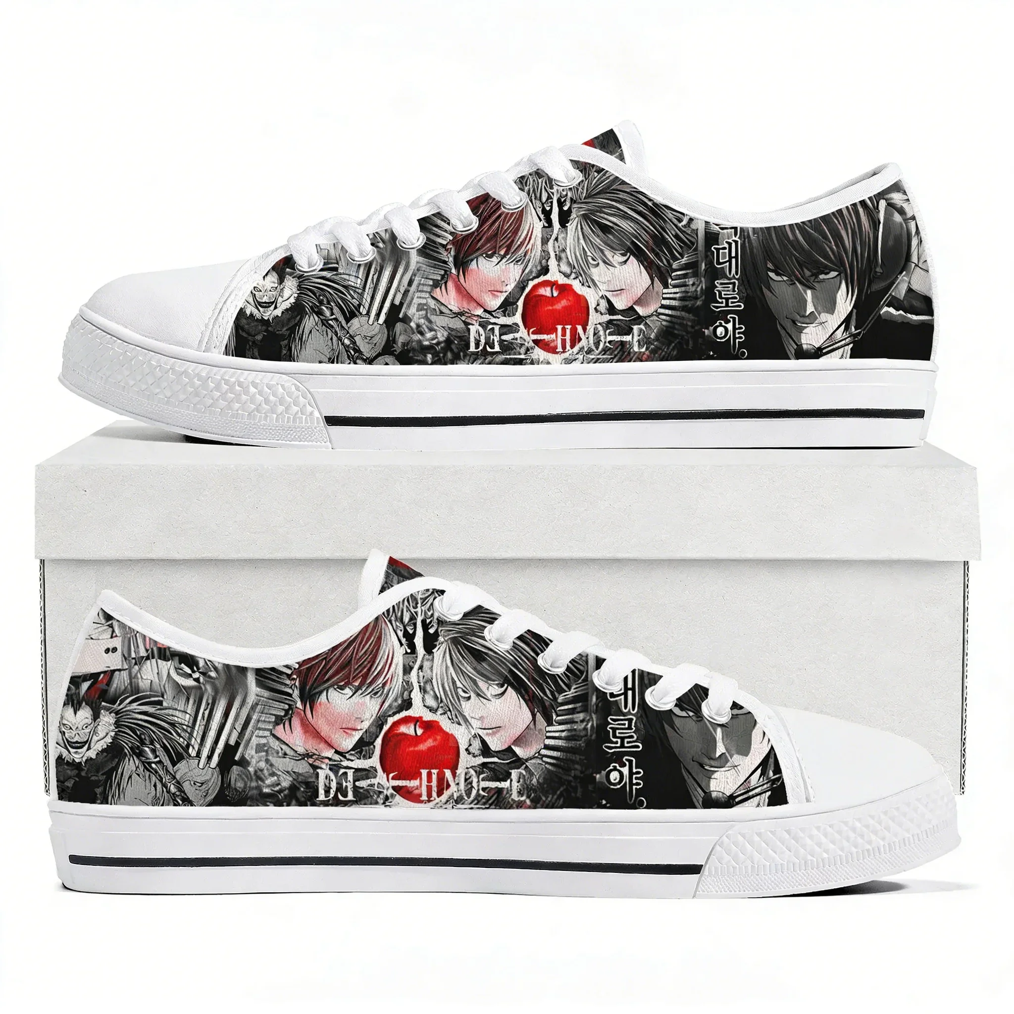 

Японские аниме-кроссовки DEATH NOTE, легкие кеды унисекс для мужчин, женщин и подростков, повседневные парные кроссовки для походов