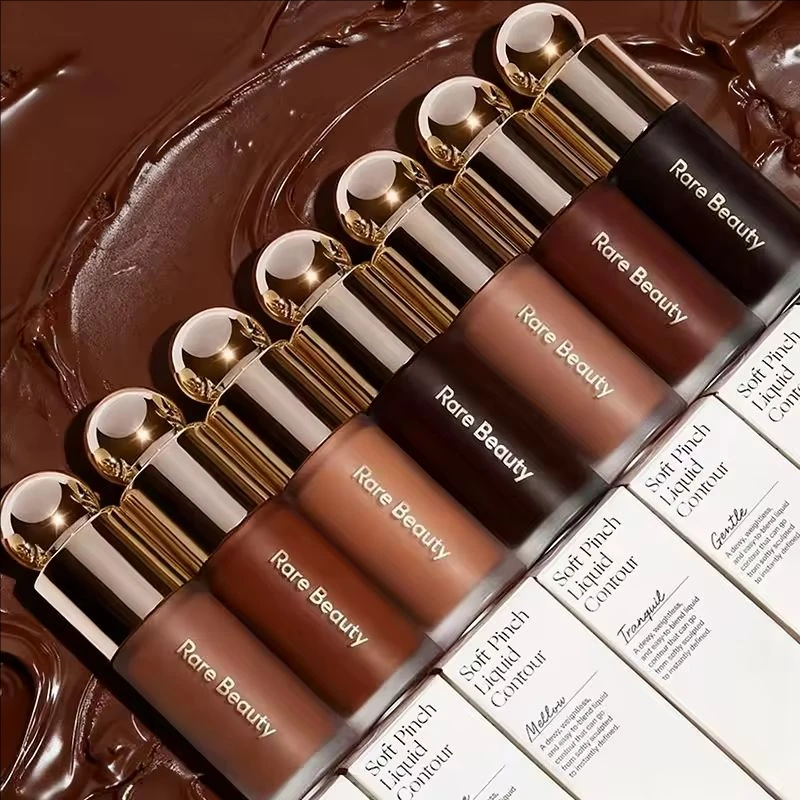 نادر الجمال لينة قرصة الوجه كونتور السائل برونزي الظل السائل أحمر الخدود كريم تسليط الضوء على مستحضرات التجميل الطبيعية للماء دائم #1