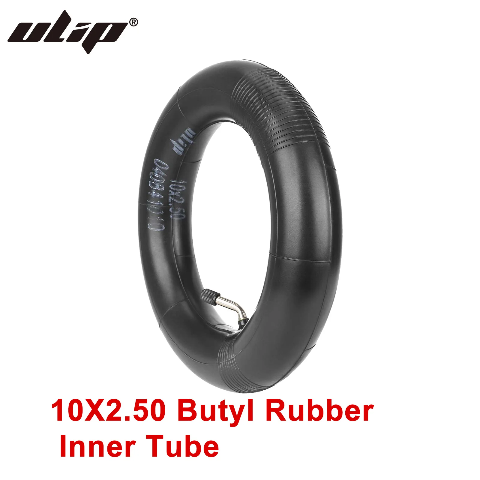 

ULIP 10X2.50 Butyl Rubber Inner Tube for 10x2.5 Tube Innertube with bent valve 45 Degree for Baby Stroller Pram Scooter