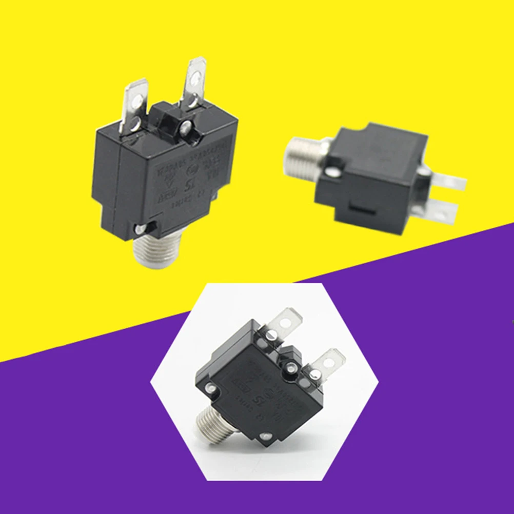 

Heavy Duty Overload Protector 10mm Round Hole High Current Circuit Breaker for Car Boat Yacht Vehicle Winch Electrical Control