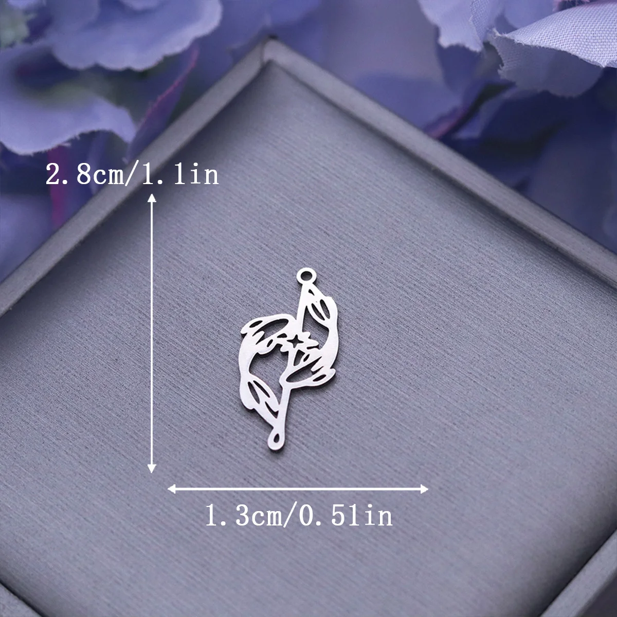 3pcs Stainless Steel Koi Fish Charm Intertwined Twin Carp Star Pendant For DIY Jewelry Making Necklace Bracelet Accessories