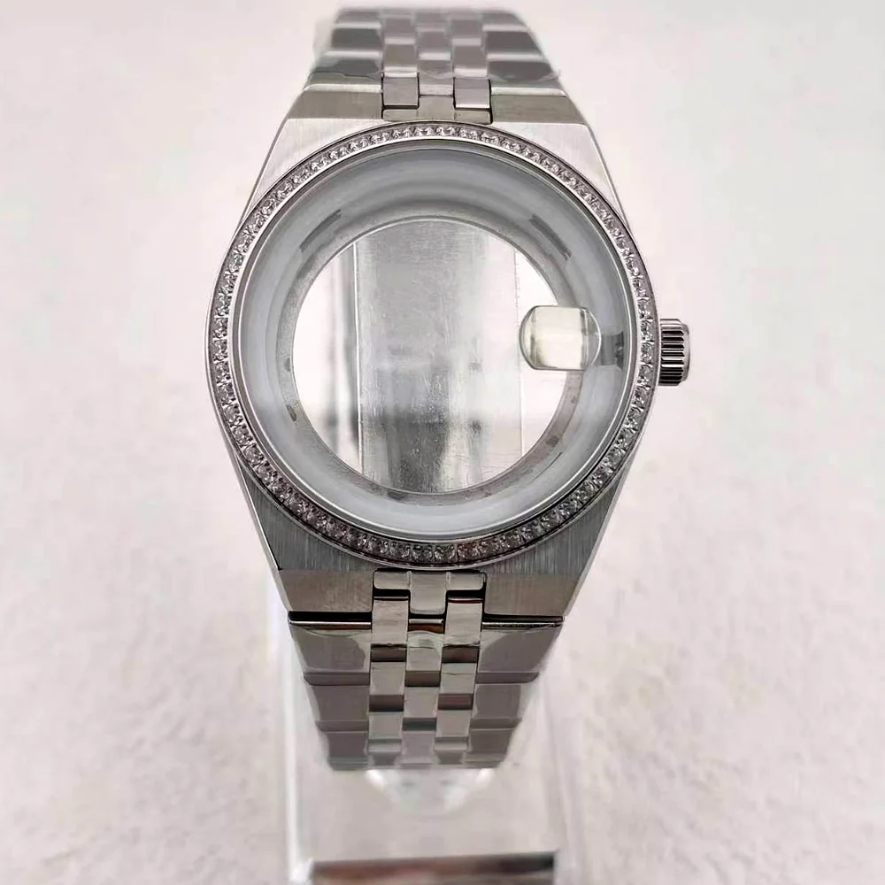 

NEW 39.5mm Case Fit 33.8mm No logo Honeycomb Motif Watch Dial for Oyster Land-Dweller NH35 Automatic Movement Hands Mod Parts
