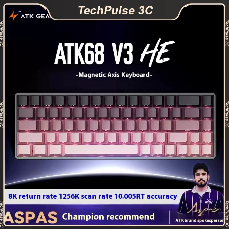

Atk68 V3 He 8k 256k Rt0.005mm Gaming Keyboard Aluminum Alloy Magnetic Switch Mechanical Keyboard Pc Gamer Laptop Accessories​