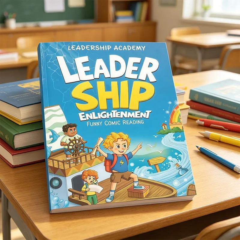 Leadership Enlightenment Funny Comic Reading, Kids Early Learning Storybook, Children Educational Comic Book for Boys Girls