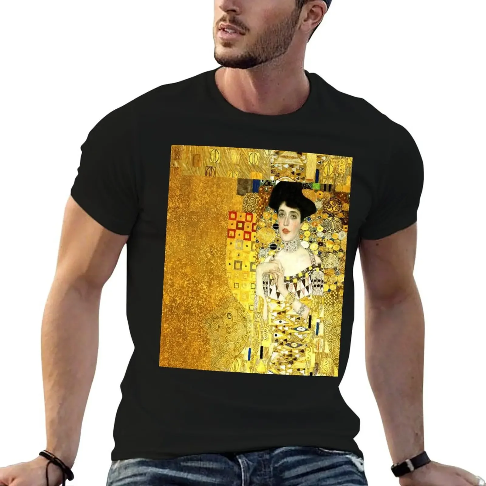 

The Woman in Gold T-Shirt basketball graphic tees Aesthetic clothing boys whites mens clothing