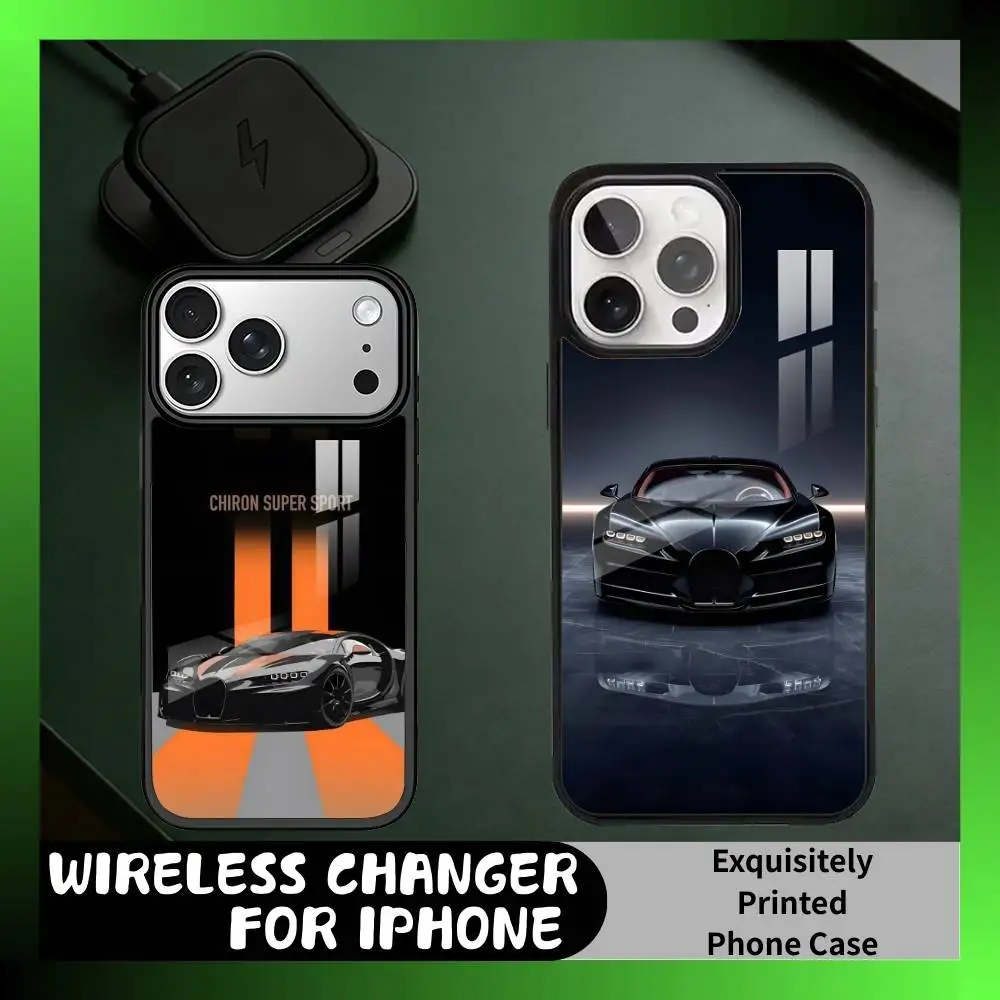 

BUG-Chiron Sport Cars Phone Case For iPhone17,16,15,14,13 Plus,Pro Max Magnetic For Magsafe Wireless Charging