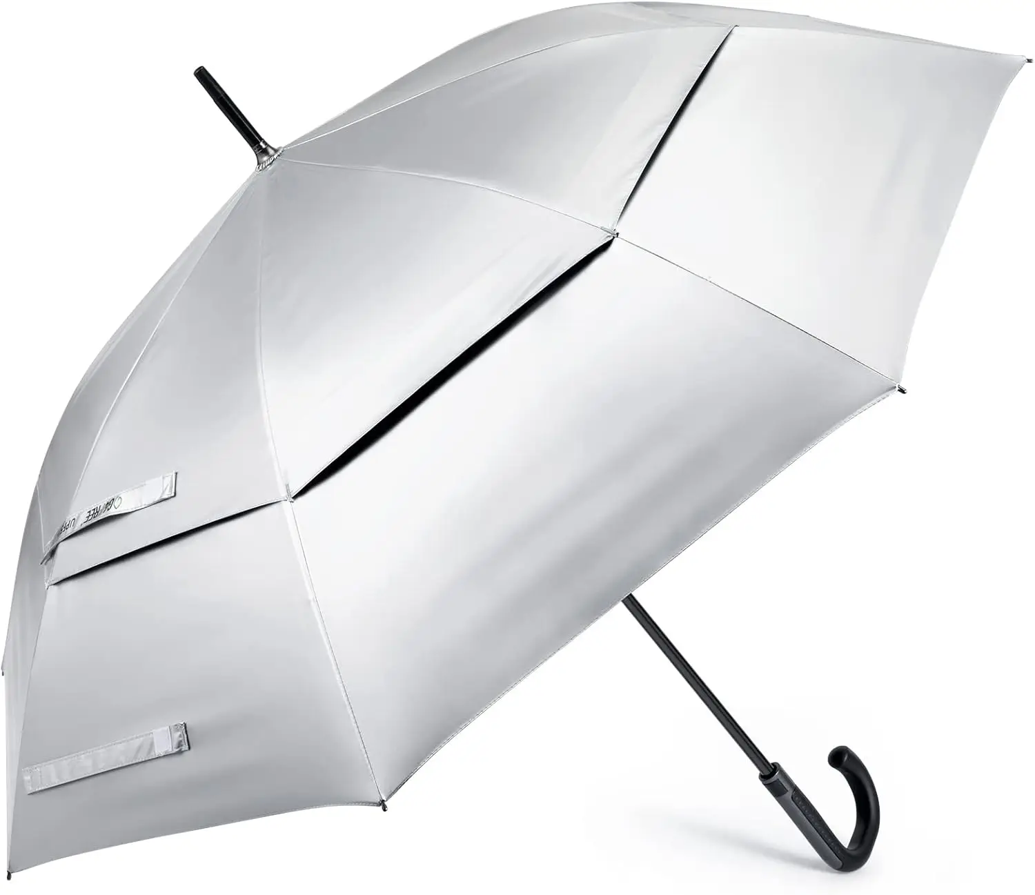 

UPF 50+ 52 Inch Auto Open Golf Umbrella, Windproof J Hook Handle for Rain & Sun