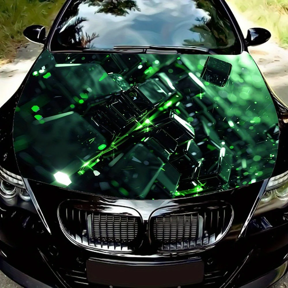 Fantasy Cyberpunk Theme Sticker Graphics car vinyl wraps, Vinyl Engine Hood Truck Decals, Vinyl Decal Graphics, PVC, High Qualit