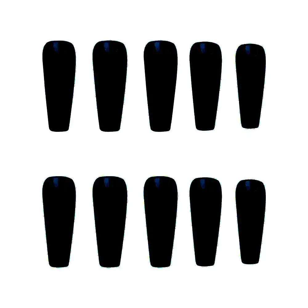 24Pcs New Detachable Solid Color Fake Nails Full Cover Wearable Long Ballet False Nails Manicure Bright Press-on Nails Women