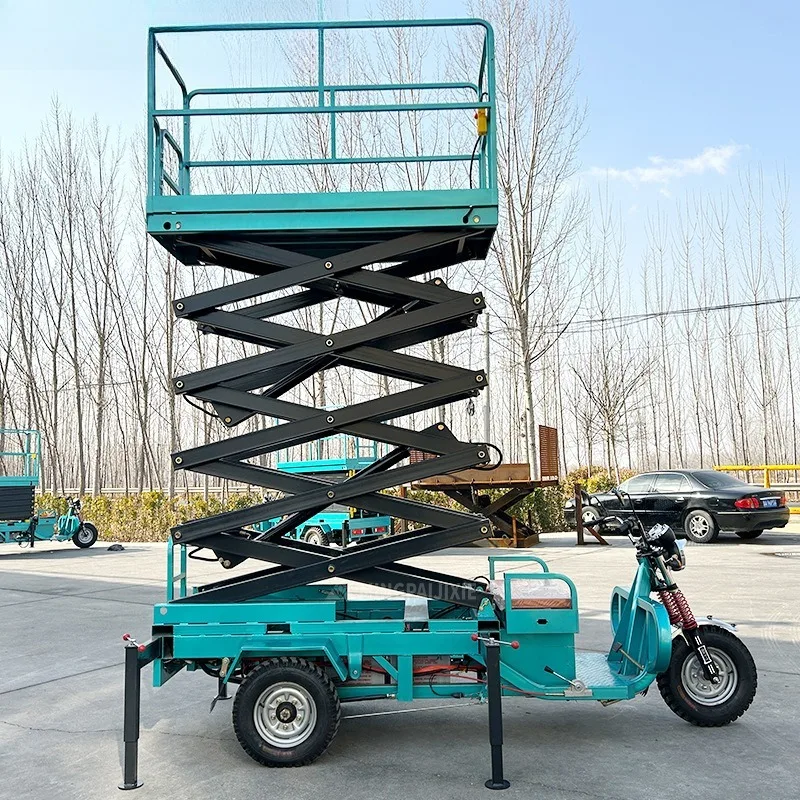 منصة رفع هيدروليكية كهربائية من FOB مثبتة على السيارة مقصية بطول 4-12 متر لشاحنة المرافق وأعمال الصيانة #4