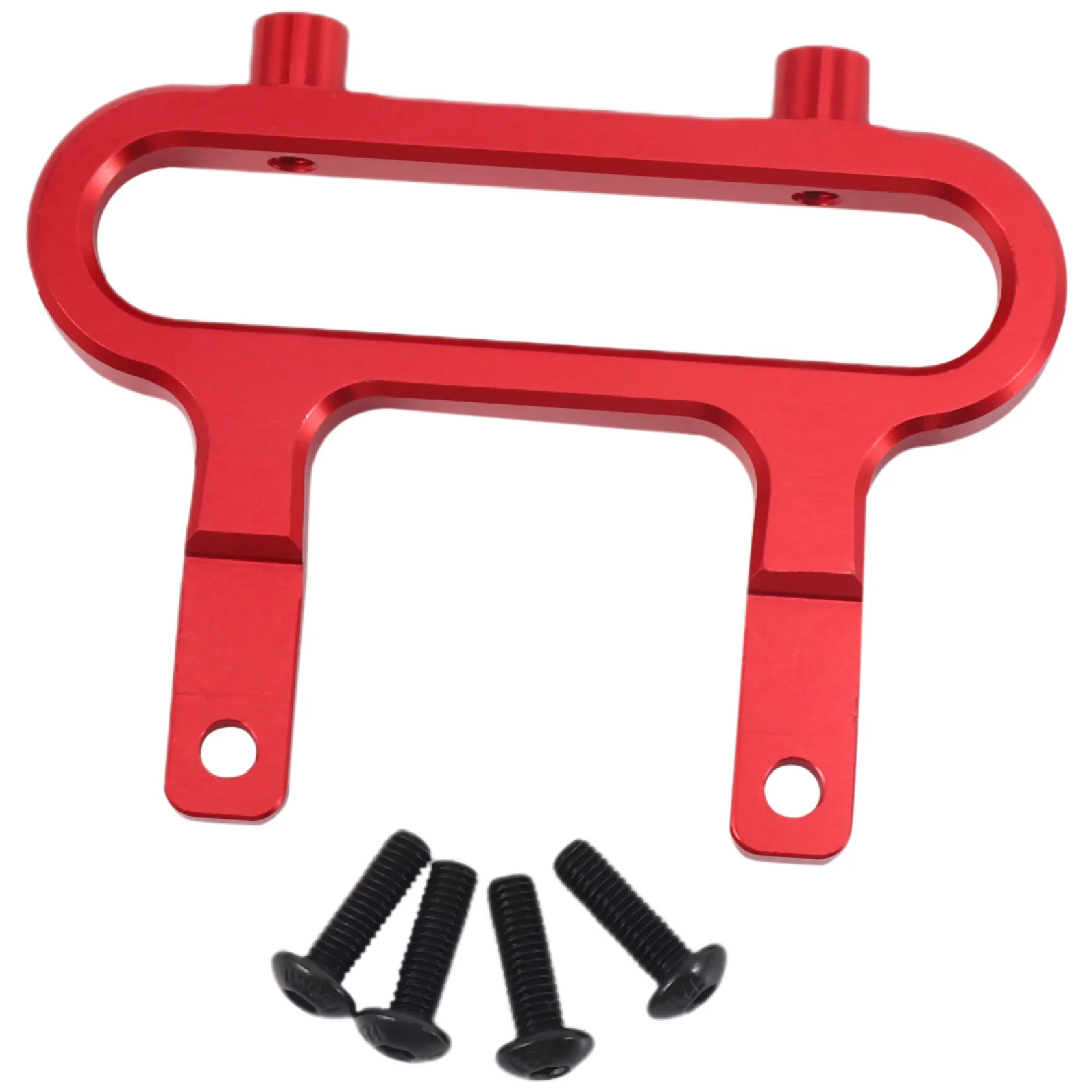 Aluminum Front Bumper Mount Holder Bracket for 1/10 Redcat Blackout XTE SC XBE (Pro) Upgrade Parts Accessories,Red