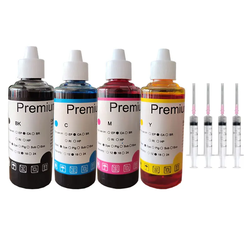 For HP 301 302 304 305 Xl Printer Dye Ink for HP301 Deskjet 2540 2050 2510 2620 2630 2632 5030 5020 3720 3730 Refill kit