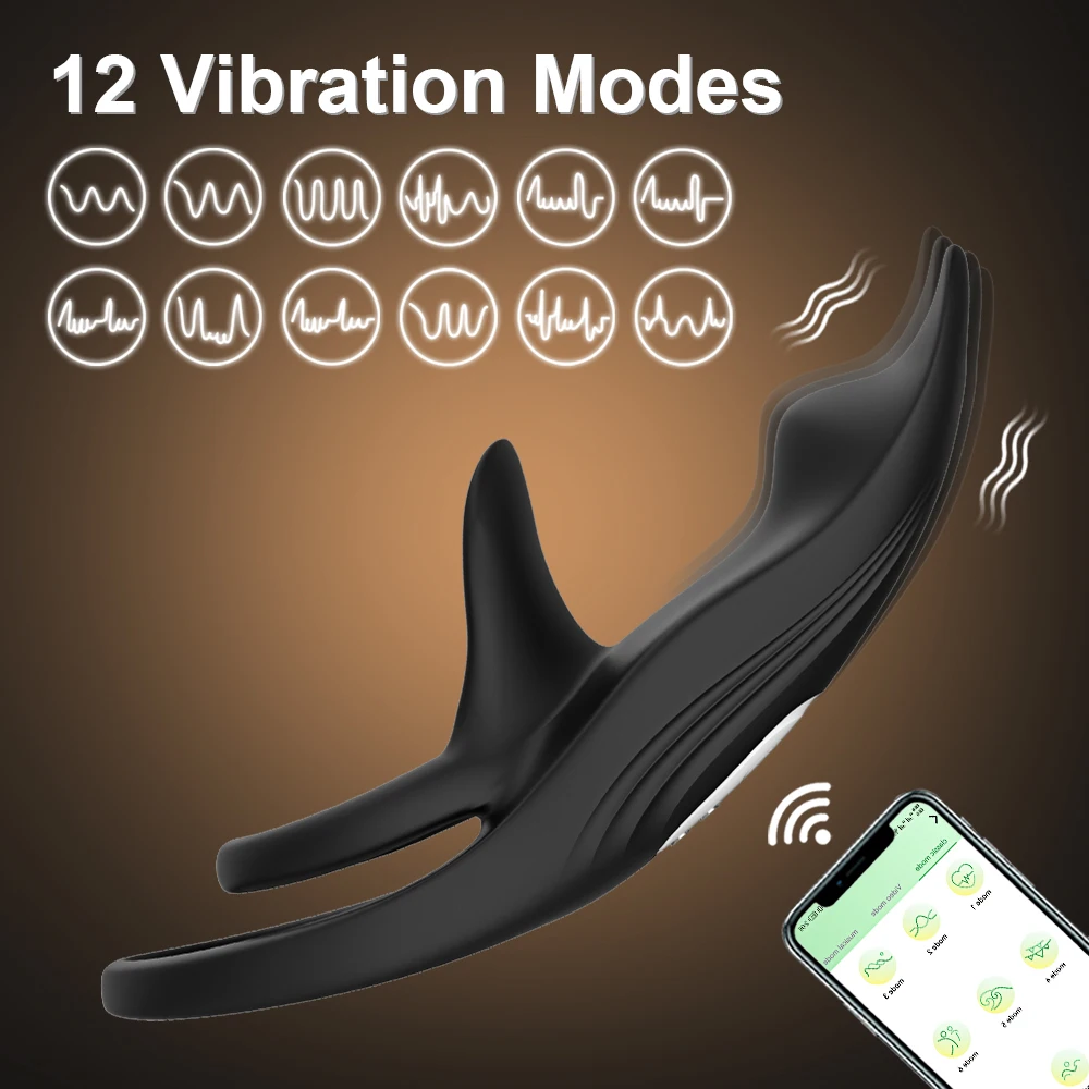 HeartCaptor Silicone Couples Vibrating Ring Dual Motor Clitoral G-Spot Stimulator - Details 2