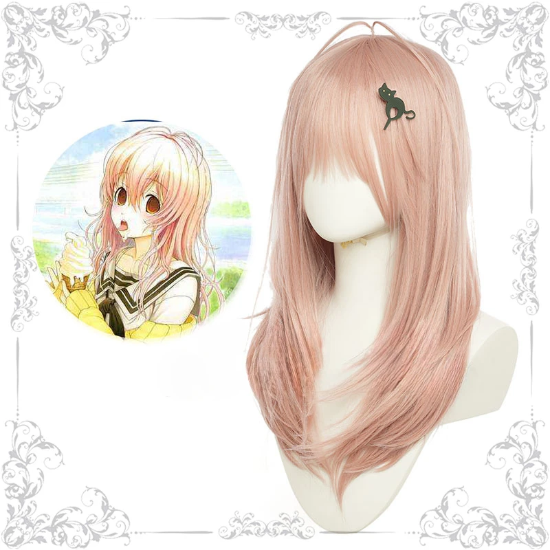 Game You and ME and Her: A Love Story Muko Aoi Cosplay Wig Adult Women Girls Long Straight Hair Halloween Costume Props