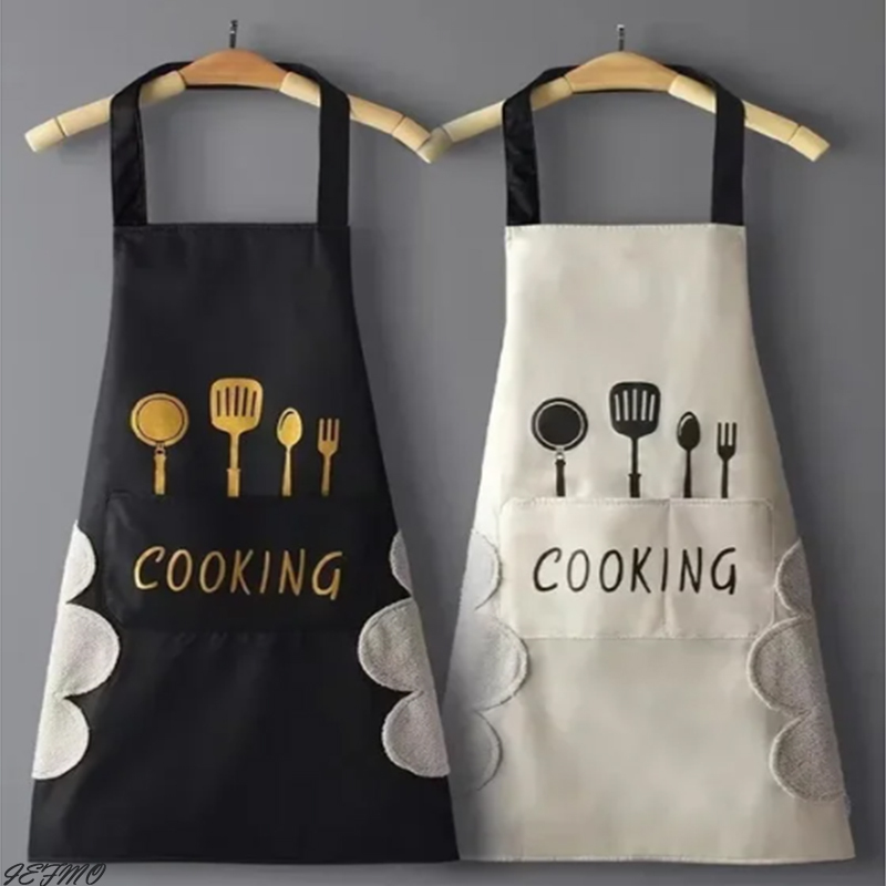  Kitchen Household Cooking Apron Men Women Oil-Proof Waterproof Adult Waist Fashion Coffee Overalls Apron Kitchen Supplies 