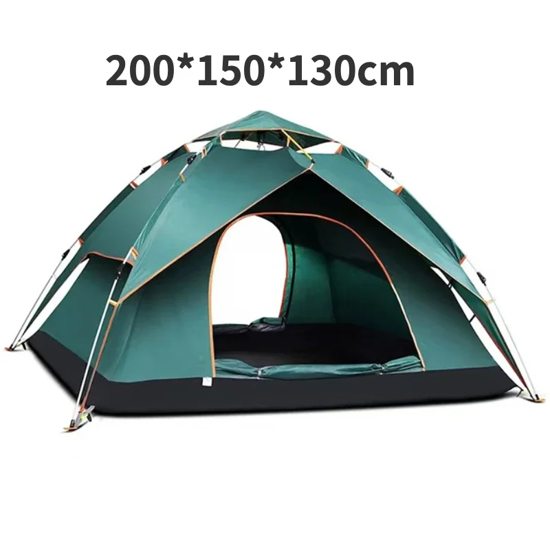 Outdoor Camping Beach Outdoor Tourism Foldable Outdoor Tent 1-2 Person Green Waterproof Camping Tent Quick Popup Two-man Tent