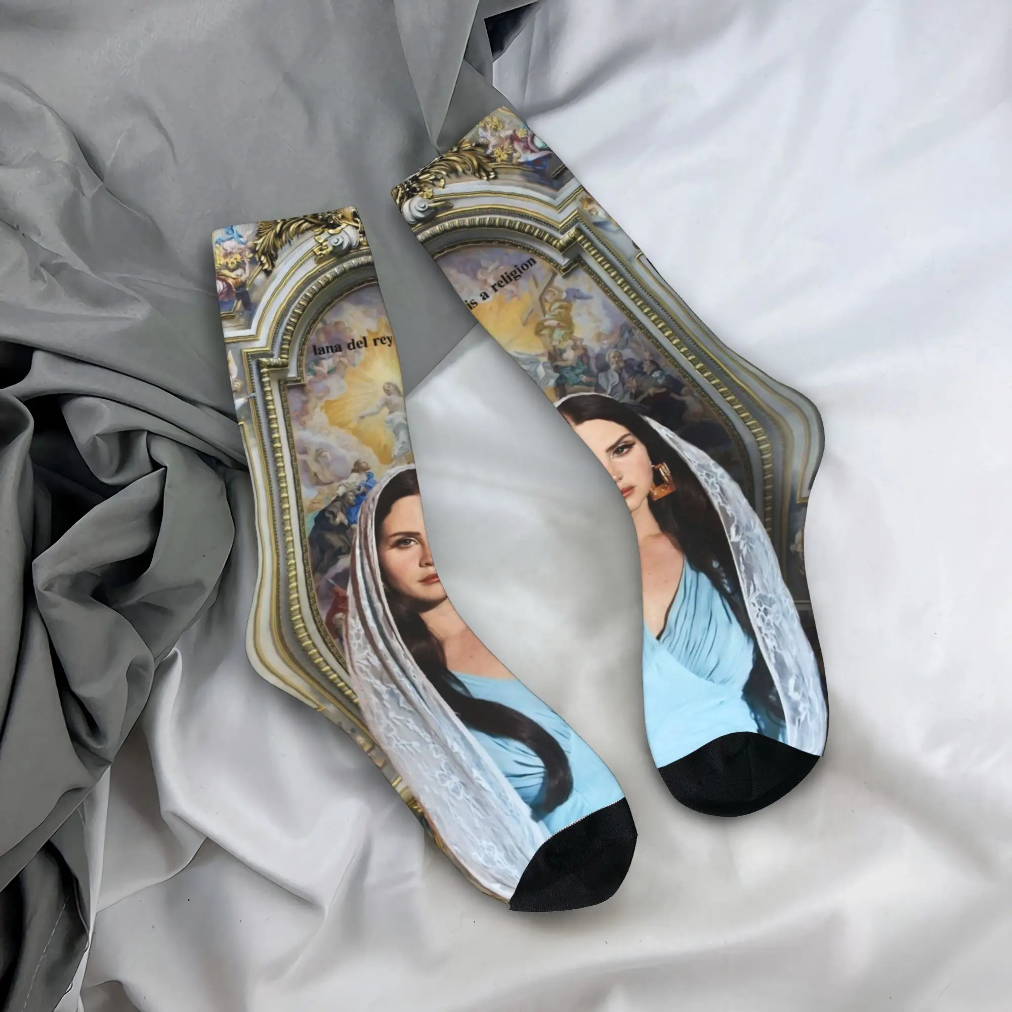 جوارب رجالية أمريكية لانا ديل ري جوارب شتوية كاجوال قابلة للتنفس تصميم جوارب تسلق مضادة للعرق