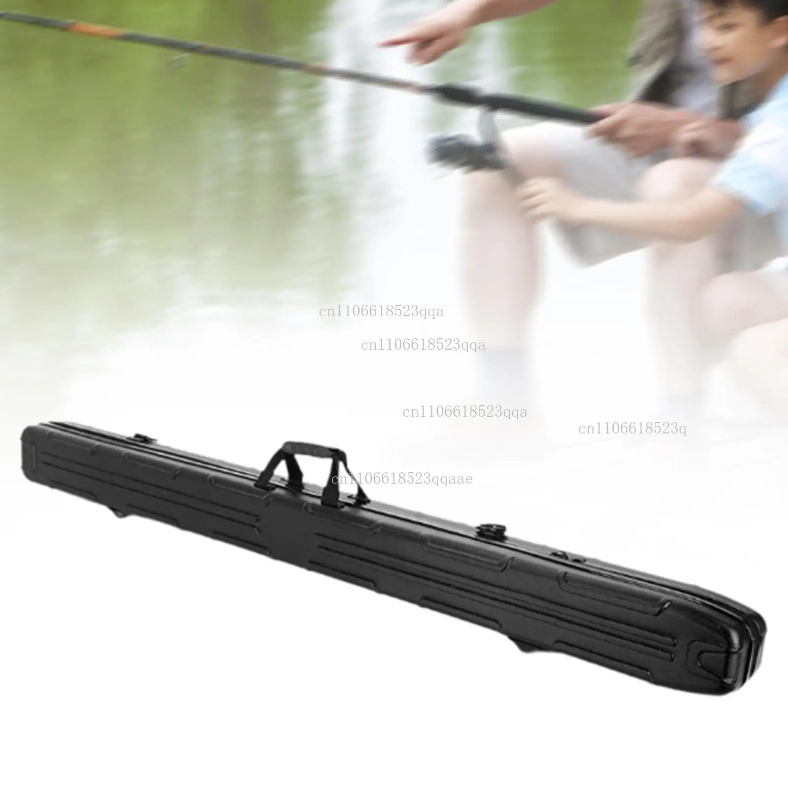 Fishing Rod Bag Pole Storage Case Non Slip Handbag Tube Organizer Hard Shell for Traveling Enthusiasts Boat Garage Beginners