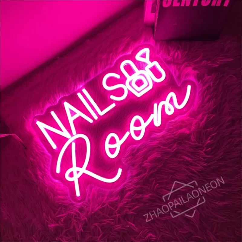 Nails Room Neon Sign Beauty Salon Custom Neon Sign For Nails Shop Decoration Night Light Personal Wall Decor LED Lamp