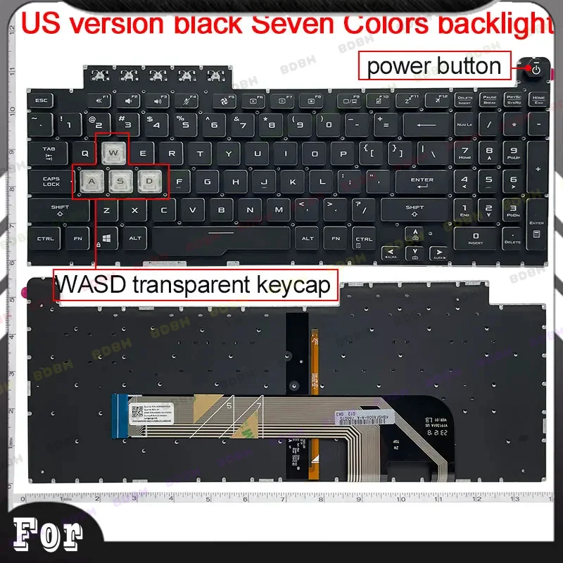 *BH US Keyboard For ASUS TUF Gaming A15 FA506 FA506iu FA506iv Fa506ii TUF A17 FA706 Fa706ii FA706iu FX506 FX506L FX706 FX706H TU