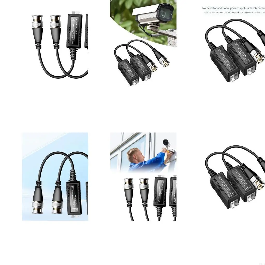 193A Passive Video Balun Transmitters for Surveillances with Strong AntiInterferences and Easy Installation