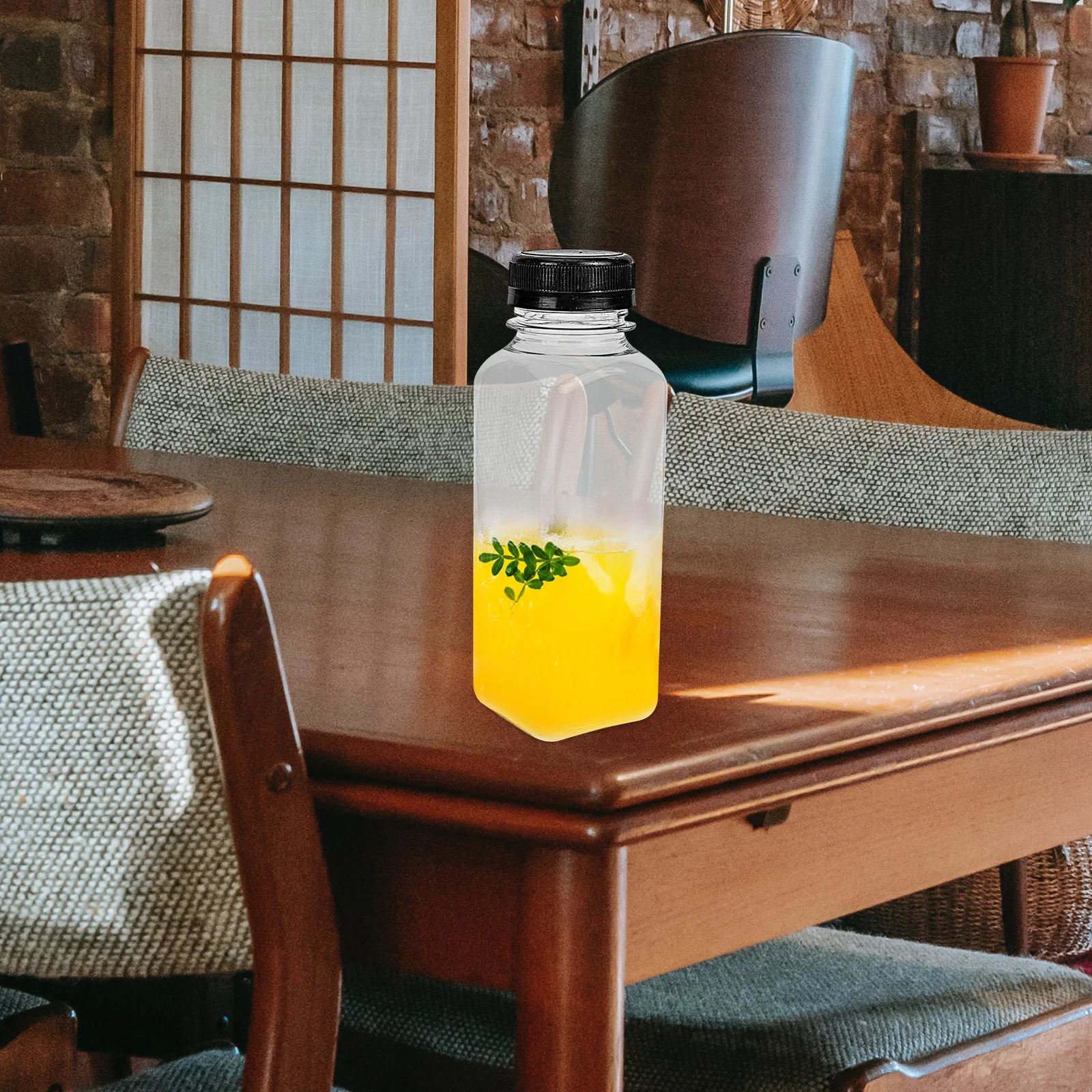 8 pz 300 ml Bottiglia di Succo Bottiglie di Bevande di Plastica Trasparente Latte Yogurt Stoccaggio Riutilizzabili Contenitori di Succo in PET Portatili