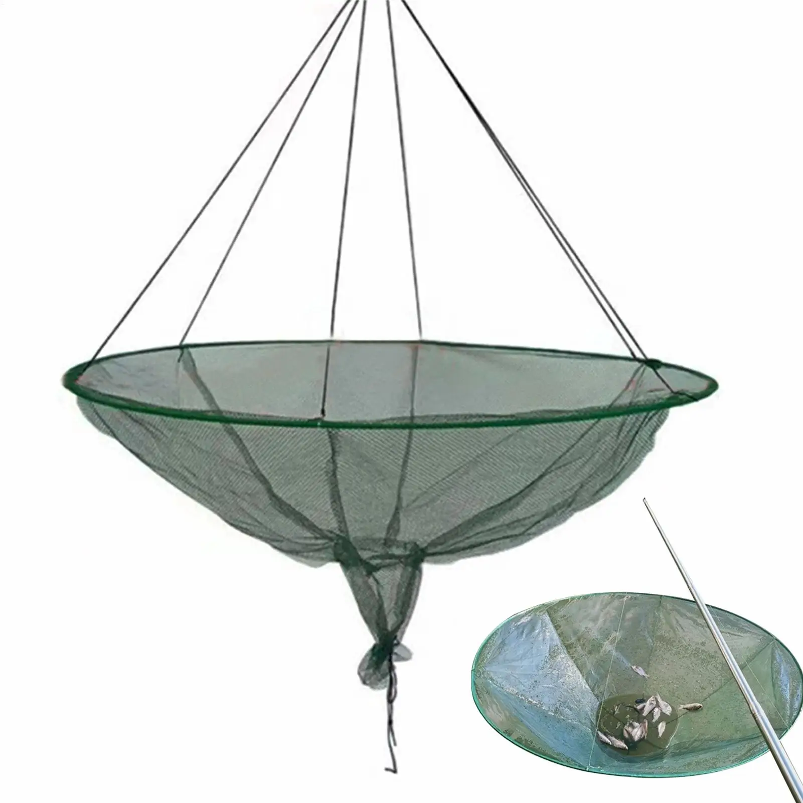 Hoop Net Fishing Round Crab Hoop Net Fishing Bridge Net Drastring Cast Nets For Fishing Collapsibles Catfish Net For Outdoor